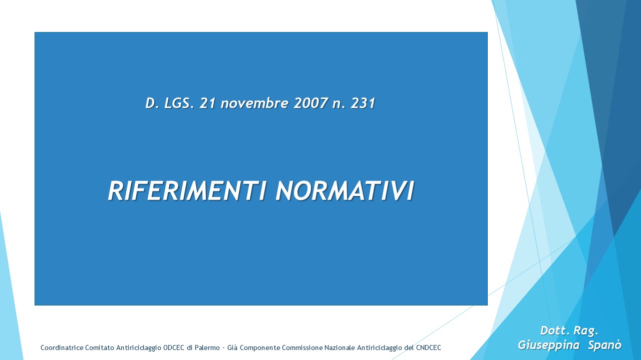 Riferimenti normativi