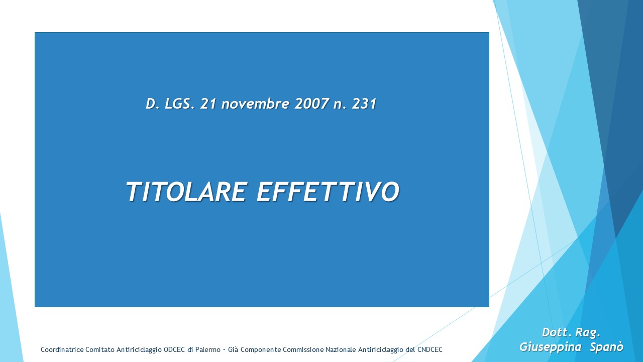 Titolare effettivo