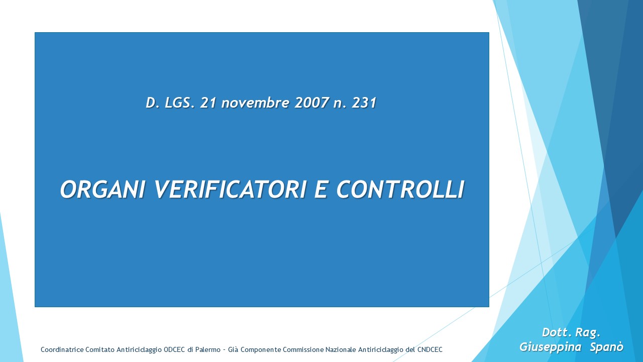 Organi verificatori e controlli