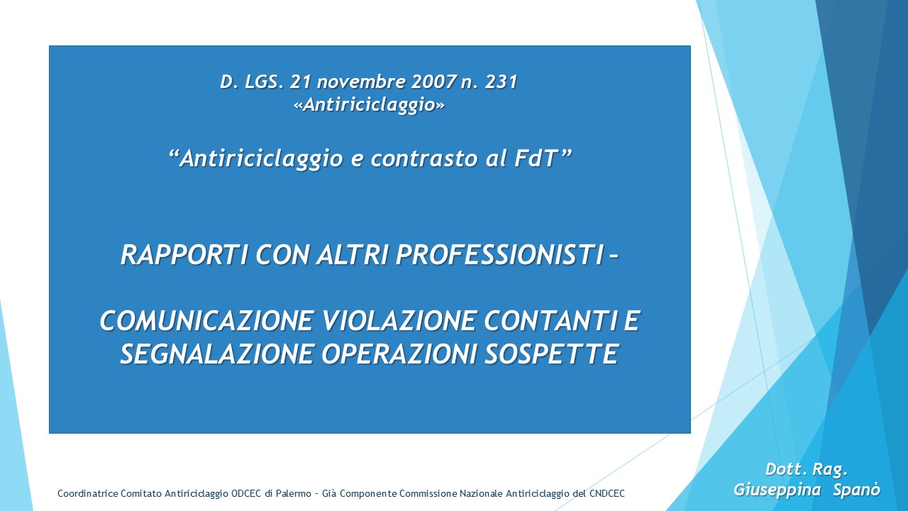 Riepilogo adempimenti e Formazione